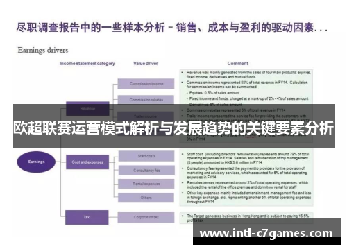 欧超联赛运营模式解析与发展趋势的关键要素分析